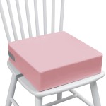 Eiury Toddler Booster Seat Dining Table Kitchen Chair, Waterproof Anti-Scratch PU Cushion, Non-Slip Bottom, Adjustable Buckle Straps, Easy Clean Portable Seat Cushion (Pink)