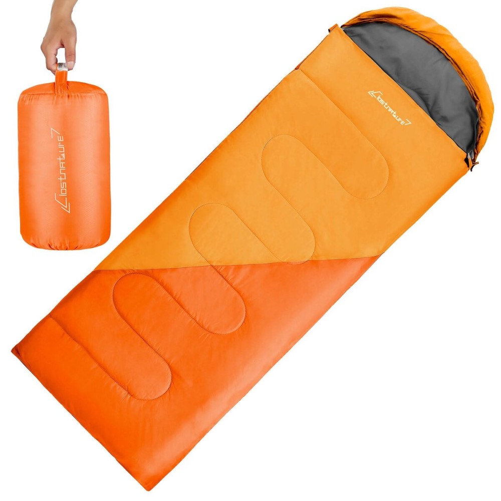 Clostnature Sleeping Bag for Adults and Kids - Lightweight Camping Sleeping Bag for Girls, Boys, Youths, Ultralight Backpacking Sleeping Bags for Cold Weather - Compression Sack Included(Left Zipper)