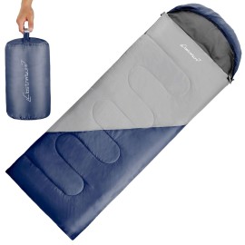 Clostnature Sleeping Bag for Adults and Kids - Lightweight Camping Sleeping Bag for Girls, Boys, Youths, Ultralight Backpacking Sleeping Bags for Cold Weather - Compression Sack Included(Left Zipper)