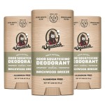 Dr. Squatch Natural Deodorant for Men - Odor-Squatching Aluminum Free - Birchwood Breeze (2.65 oz, 3-Pack)