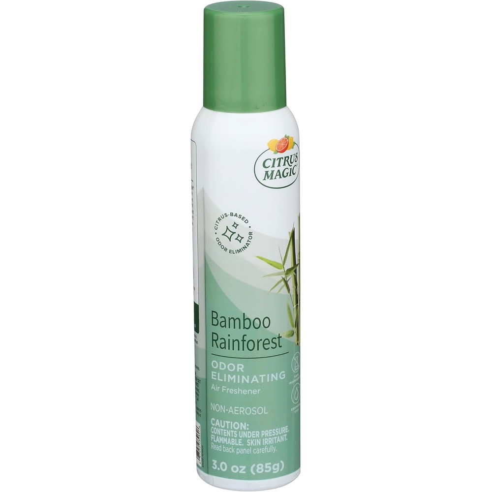 Citrus Magic Odor Eliminating Air Freshener Spray, Bamboo Rainforest, 3-Ounce, Pack of 3