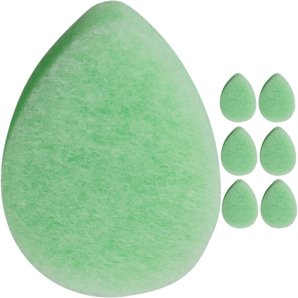 KOL Face Scrubber Pads, Cucumber Infused Exfoliating Facial Cleansing Sponges for Daily Face Wash and Makeup Removal, 6 Count