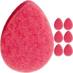 KOL Face Scrubber Pads, Rose Infused Exfoliating Facial Cleansing Sponges for Daily Face Wash and Makeup Removal, 6 Count
