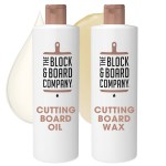 Specialist Cutting Board Finishing Kit by the Block & Board Company | Food Grade Finishing Oil & Wax | Seals & Protects Wood, Butcher Block, Countertop & Utensils | 2 Piece Set