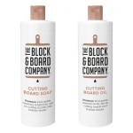 Specialist Board Cutting Board Cleaning Kit by the Block & Board Company | Food Grade Soap & Oil | Cleans & Restores Wood, Butcher Block, Countertop & Utensils | 2 Piece Set