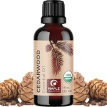 Certified Organic Cedarwood Essential Oil - 100% Pure Organic Cedarwood for Hair Skin & Nails plus Beauty DIYs - Calming Aromatherapy Essential Oil for Diffusers - USDA Non-GMO & Undiluted