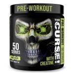 JNX SPORTS The Curse! Pre Workout Powder for Men & Women, Caffeine, Beta-Alanine, Creatine, L-Citrulline, 50 Servings, Sweet Melon Flavor - Boost Energy, Strength & Focus