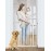 InnoTruth 29-39.6Baby Gate for Stairs,36 Extra Tall Dog Gate for The House,Dual-Lock Safety and One Hand Opening Design,Kid Gate for Doorways,Kitchen,Room,Wall-Friendly Pressure Mounted, Pure White