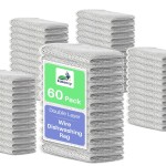 Eakenzy Non Scratch Wire Dishcloth, Multipurpose Wire Dishwashing Rag for Wet and Dry, Steel Cloth for Washing Dishes, Rust Removal Cleaning Cloth Kitchen, No Odor, Double Layer, 60 Pack
