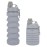 MAKERSLAND Collapsible Water Bottles for Kids, Students, Adults, Reusable BPA Free Silicone Foldable Sports Water Bottles for Travel Camping Hiking, Folding Travel Water Bottles, Gary