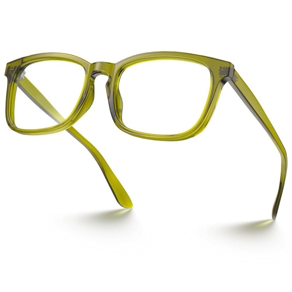 VISOONE Blue Light Blocking Glasses Square with Anti Computer Glare for Gaming Women and Men MONTANA