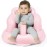 Mink Inflatable Baby Seat for Babies 3+ Months,Infant Floor Seats for Sitting Up,Portable Blow Up Baby Chair with Built in Air Pump, Ideal for Sitting Up and Learning to Play (Pink)