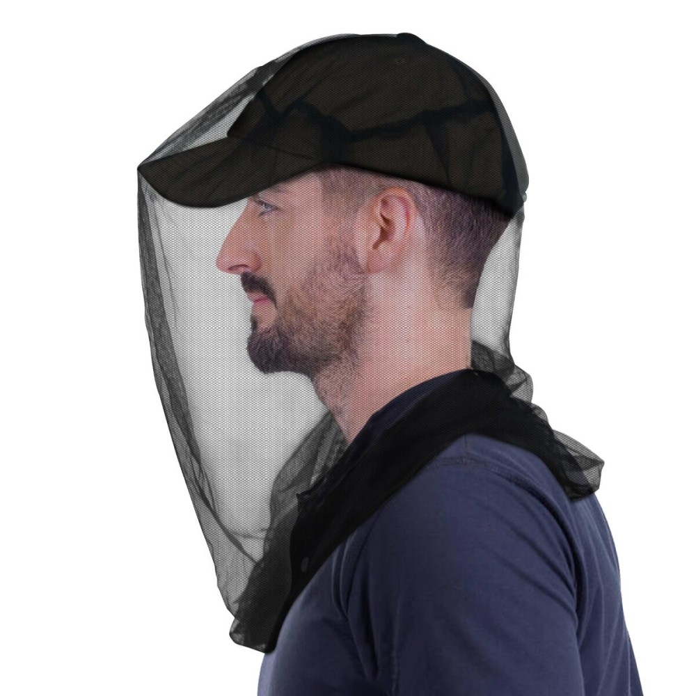 South to East Premium Mosquito Head Net for Insect, 4 Pack, Fly & Bug Protection | Ultra Large & Long, Extra Fine Holes for Camping, Hiking, Fishing, Gardening, Safari, Fits All Hats for Men & Women