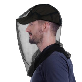 South to East Premium Mosquito Head Net for Insect, 4 Pack, Fly & Bug Protection | Ultra Large & Long, Extra Fine Holes for Camping, Hiking, Fishing, Gardening, Safari, Fits All Hats for Men & Women