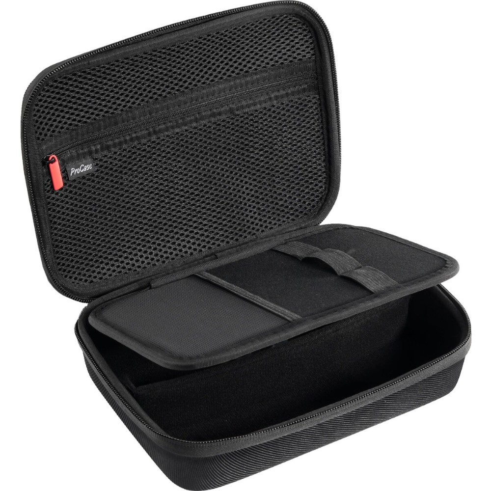 ProCase Hard Travel Case for Hair Clippers, Hair Cutting Barber Supplies Holder, Trimmer Organizer Storage Bag for Hatteker/Oneisal/Wahl 5Star/Andis Men Razor Guard Grooming Kits -Small & Black