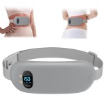 Portable Heating Pad for Cramps, Upgrade Cordless Electric Period Fast Heating Pad for Back Pain Relief Menstrual Belt 6 Heat 6 Massage Modes Gifts for Women Girls Her Girlfriend Grey