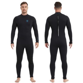 Lemorecn Wetsuit Men 3/2mm Back Zip Full Wetsuit for Men(3131-2XL)