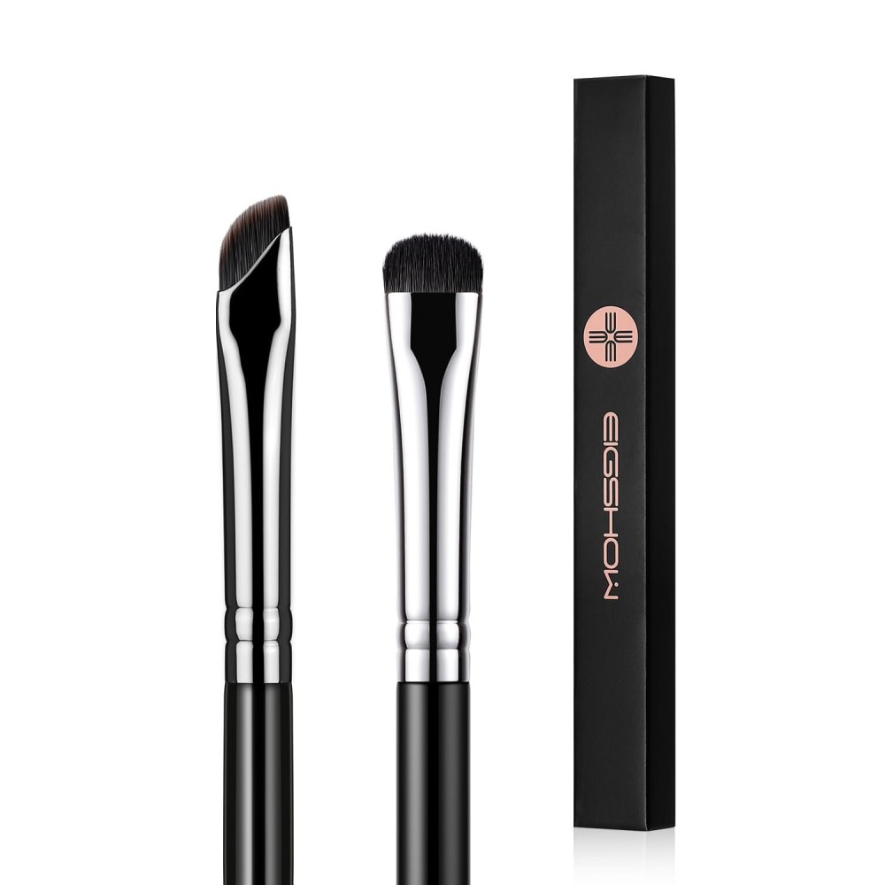 EIGSHOW Eyeshadow Smudge Brush & Eyeliner Brush, High-End Precision Eye Makeup Tools for Blending Cat Eye, Winged Liner (E865&E806)