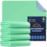 4 Pack 36 x 54 Extra Heavy Absorbency Washable Underpads, Waterproof Nursing Pads Incontinence Bed Pads, Reusable Washable Pee Pads for Dogs, Diaper Changing & Adults, Mattress Protector