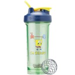 BlenderBottle Spongebob Shaker Bottle Pro Series Perfect for Protein Shakes and Pre Workout, 28-Ounce, Blue, Im Ready!
