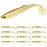 TRUSCEND Hand-Painted Soft Fishing Lures 12PCS, Paddle Tail Swimbaits, Fishing Lures for Bass Trout Crappie Walleye, Durable Plastic Bait for Bass Fishing, Shad Fishing Bait for Freshwater Saltwater