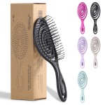Ninabella Spiral Hairbrush - Detangle Hair Brush - For Brushing Wet or Blow Dry Hair - Detangler Vent Brush