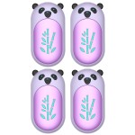 Hand Warmers Rechargeable 4 Pack, 6000mAh Electric Hand Warmer Reusable, 20Hrs Long Heating, Portable Pocket Heater Handwarmer for Women Men, Outdoor Camping, Hunting Gear (4 Pack 716-Purple)