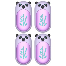 Hand Warmers Rechargeable 4 Pack, 6000mAh Electric Hand Warmer Reusable, 20Hrs Long Heating, Portable Pocket Heater Handwarmer for Women Men, Outdoor Camping, Hunting Gear (4 Pack 716-Purple)