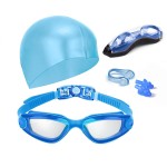 Hurdilen Swim Goggles Swimming Goggles No Leaking with Nose Clip, Earplugs, Swim Cap and Case for Men Women