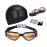 Hurdilen Swim Goggles Swimming Goggles No Leaking with Nose Clip, Earplugs, Swim Cap and Case for Men Women