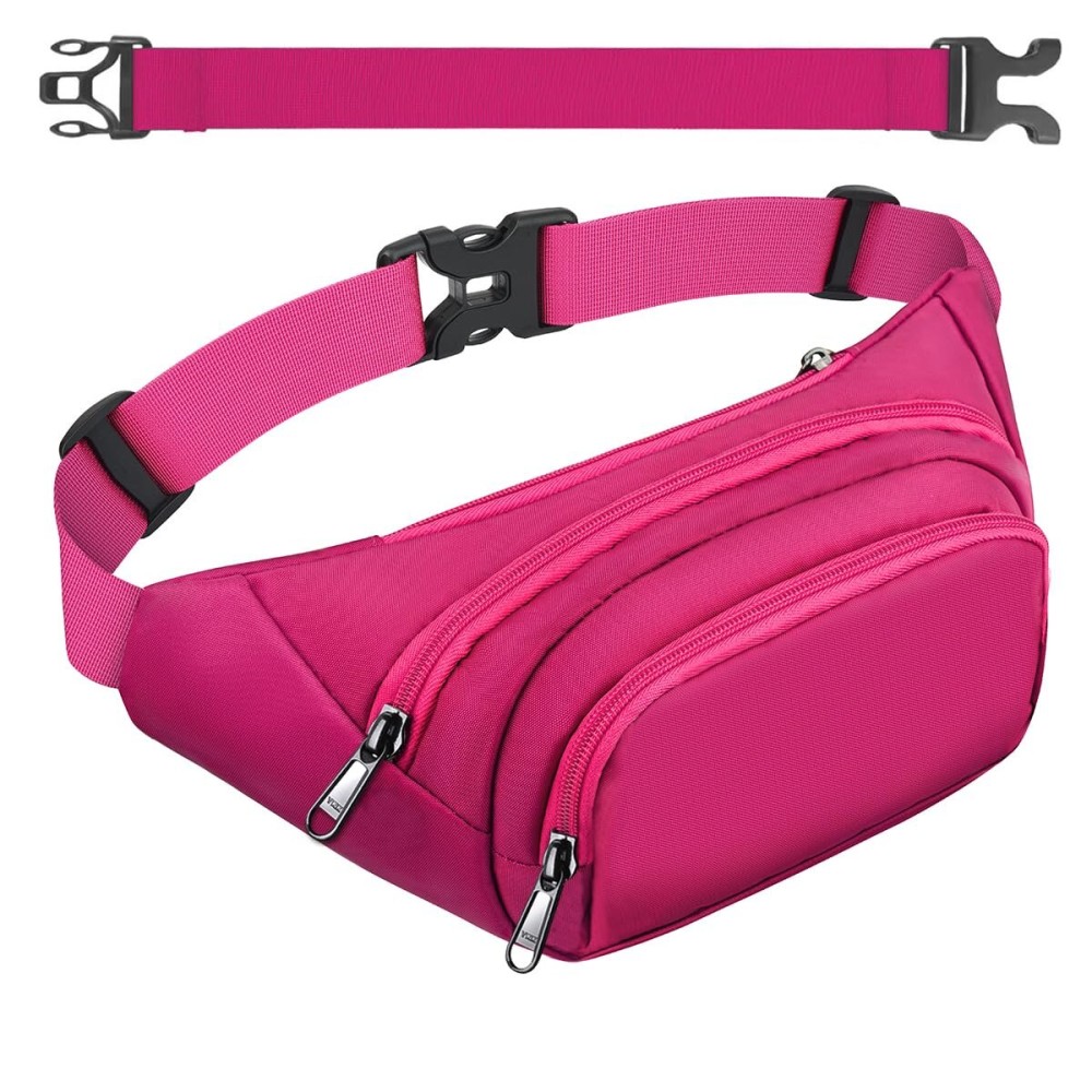 Large Fanny Pack for Women Men - Syican Waist bag with 3-Zipper Pockets, Gifts for Enjoy Sports Traveling Workout Casual Hands-Free crossbody bags Fits MAX 7.9\'\' iPad & 6.6\'\' Phone