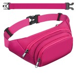 Large Fanny Pack for Women Men - Syican Waist bag with 3-Zipper Pockets, Gifts for Enjoy Sports Traveling Workout Casual Hands-Free crossbody bags Fits MAX 7.9\'\' iPad & 6.6\'\' Phone