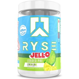 RYSE Loaded Pre Workout Powder - Jell-O Lemon Lime - Daily Pre-Workout for Men & Women with 325mg Caffeine, Beta Alanine, and Citrulline for Pump, Focus, and Energy - 30 Servings