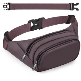Large Fanny Pack for Women Men - Syican Waist bag with 3-Zipper Pockets, Gifts for Enjoy Sports Traveling Workout Casual Hands-Free crossbody bags Fits MAX 7.9\'\' iPad & 6.6\'\' Phone