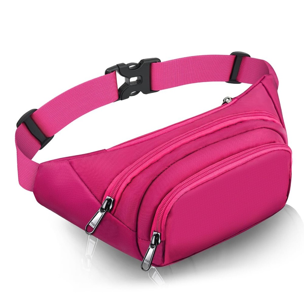 Large Fanny Pack for Women Men - Syican Waist bag with 3-Zipper Pockets, Gifts for Enjoy Sports Traveling Workout Casual Hands-Free crossbody bags Fits MAX 7.9\'\' iPad & 6.6\'\' Phone