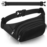 Large Fanny Pack for Women Men - Syican Waist bag with 3-Zipper Pockets, Gifts for Enjoy Sports Traveling Workout Casual Hands-Free crossbody bags Fits MAX 7.9\'\' iPad & 6.6\'\' Phone