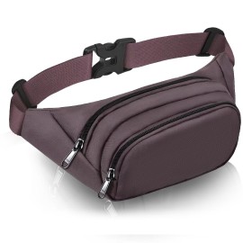 Large Fanny Pack for Women Men - Syican Waist bag with 3-Zipper Pockets, Gifts for Enjoy Sports Traveling Workout Casual Hands-Free crossbody bags Fits MAX 7.9\'\' iPad & 6.6\'\' Phone