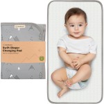 KeaBabies Portable Diaper Changing Pad, Easy Wipe Clean - Foldable Waterproof Baby Changing Mat for Diaper Bag, Compact, Lightweight, 25x13 Newborn, Infant, Baby Changer Travel Essential (Woodland)