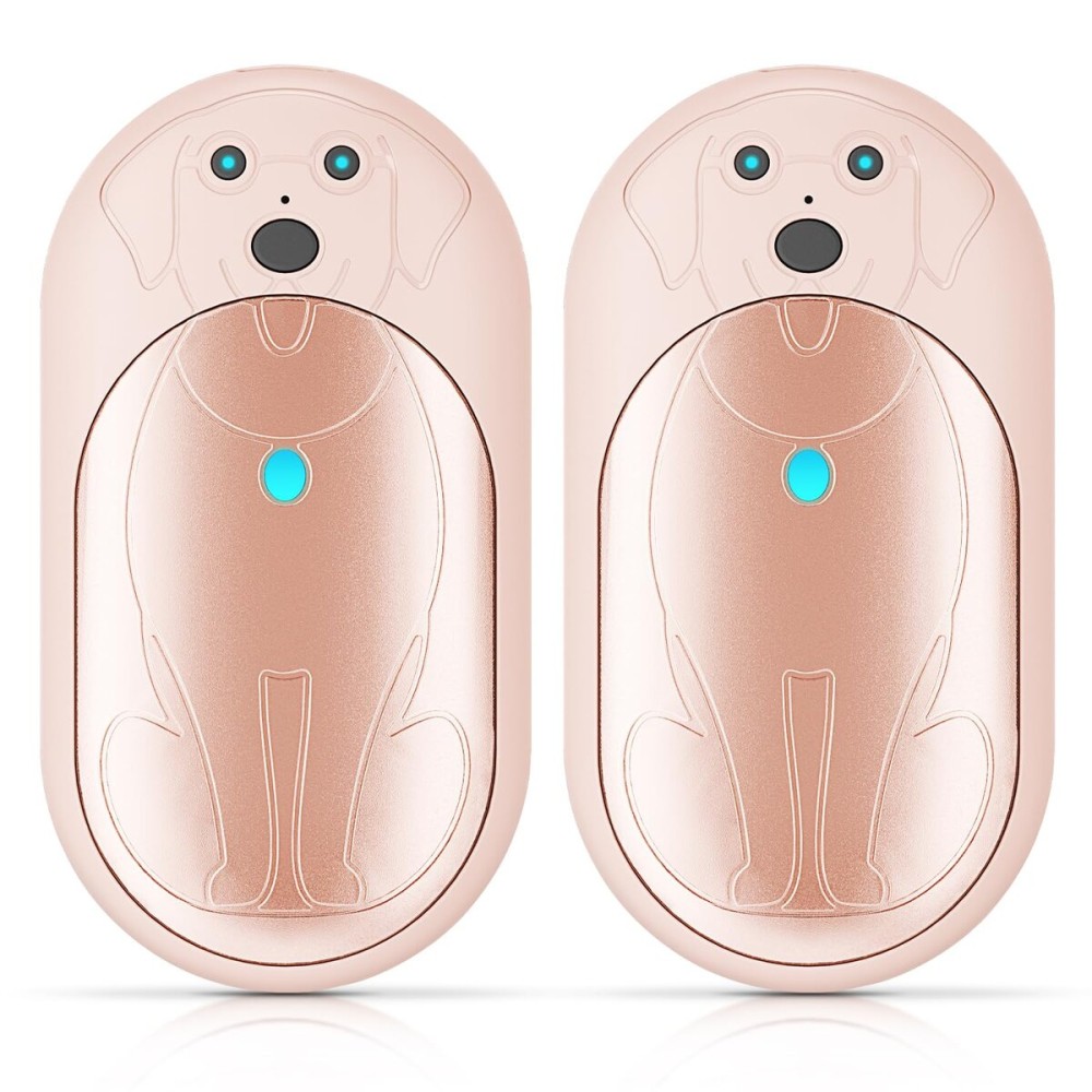 AI Hand Warmers Rechargeable 2 Pack, 6000mAh Electric Pocket Heater with 20H Heating, 3 Levels, Snap-On 2-in-1 Design, Winter Gift for Men & Women, Hiking, Hunting, Outdoor