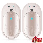 AI Hand Warmers Rechargeable 2 Pack, 6000mAh Electric Pocket Heater with 20H Heating, 3 Levels, Snap-On 2-in-1 Design, Winter Gift for Men & Women, Hiking, Hunting, Outdoor