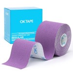 OK TAPE Kinesiology Tape, Regular Original Cotton Elastic Athletic Tape for Support and Recovery, Sports Tape, 2in16.4ft Uncut Roll - Purple