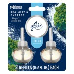 Glade PlugIns Refills Air Freshener, Sea Mist & Cypress, Scented and Essential Oils for Home and Bathroom, 0.67 Fl Oz, 2 Count
