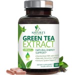 Green Tea Extract Capsules 1000 mg - Standardized 45% EGCG & 98% Polyphenols - 3X Strength Green Tea Pills for Natural Energy - Supports Heart Health, Herbal Supplement, Vegan, Non-GMO - 120 Capsules
