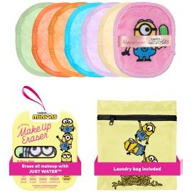 The Original Makeup Eraser 7-Day Set, Erase All Makeup with Just Water, Including Waterproof Mascara, Eyeliner, Foundation, Lipstick, Sunscreen, and More! (Minions), 7ct.