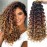 8 Packs Curly Crochet Hair GoGo Curl Crochet hair for Women Deep Wave Braiding hair,Synthetic Bohemian Crochet Braid Water Wave Crochet hair Extensions(1B/30/27, 14inch)