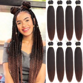 Beyond Beauty Braiding Hair pre stretched, Braids Synthetic Fiber Ombre Yaki Texture, Natural Easy Twist Braids Crochet Hair Hot Water Setting hair extensions