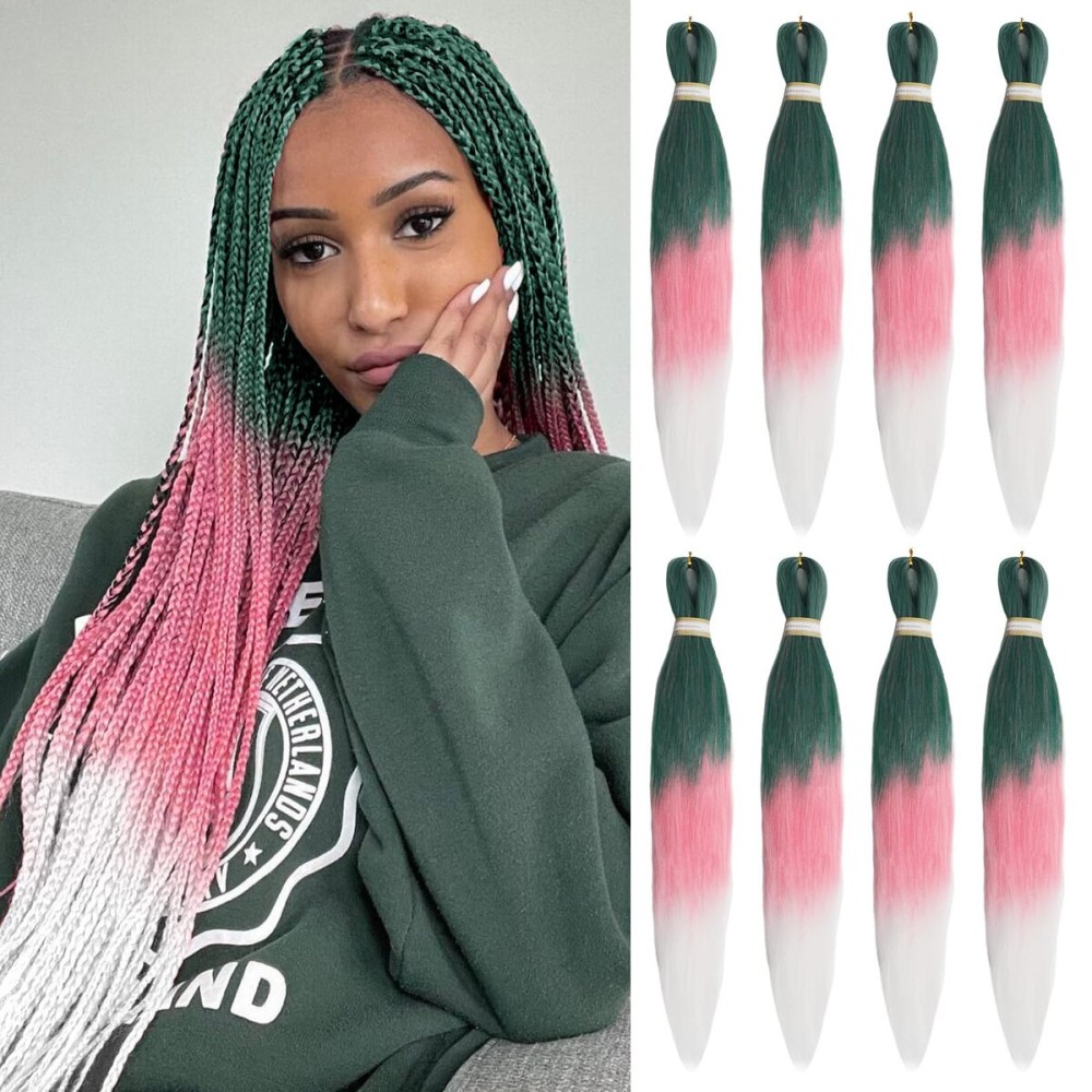 Beyond Beauty Braiding Hair pre stretched, Braids Synthetic Fiber Ombre Yaki Texture, Natural Easy Twist Braids Crochet Hair Hot Water Setting hair extensions