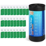 25 Portable Camping Toilet Bags Poo Gel Set, Biodegradable Compostable Thickened for 5 Gallon Bucket Toilet