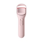 HEBECA Heated Eyelash Curler Pro, 149F/167F Heat Settings, Food-Grade Silicone Pad, Rechargeable 600mAh Battery (Light Pink)