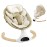 LAREX Baby Swing Infant Swing Electric Toddler Baby Rocker Portable for Newborn Boy Girl, 5 Sway Speeds with Remote Control, 10 Preset Melodies and Bluetooth, 0-6 Months Max 20 Lbs (Khaki)